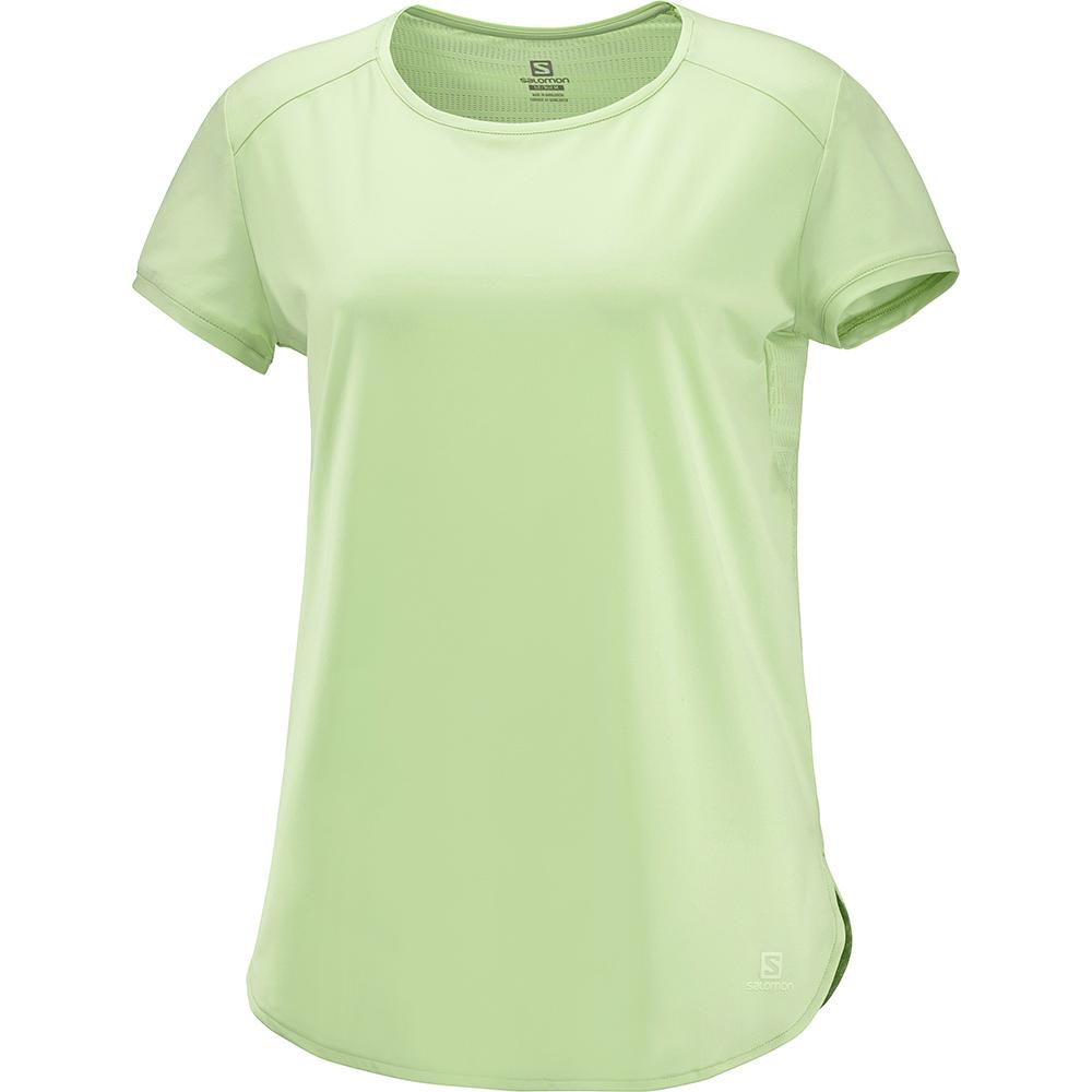 Salomon Singapore Womens T-shirts - COMET BREEZE W White | 16204-PCXK